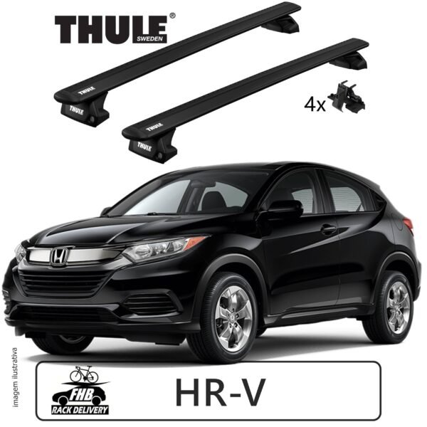 Thule Evo WingBar Evo Flush Rail 7106 para Honda HRV 2016-