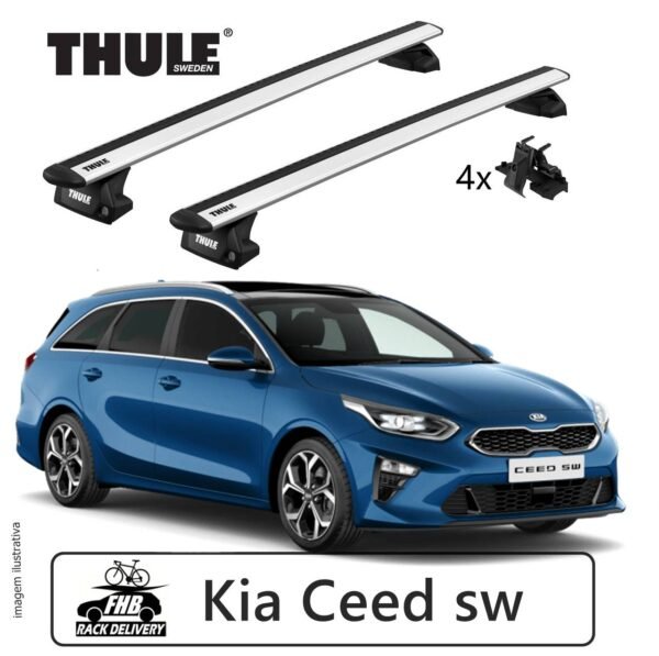 Thule Evo WingBar Evo Flush Rail 7106 Kia Ceed sw 2012-18