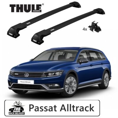Rack Thule Edge Black Flush Rail 7206 Volkswagen Passat Alltrack 2015-
