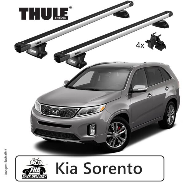 Rack Thule Evo 7106 Barra SlideBar  Kia Sorento 2015-