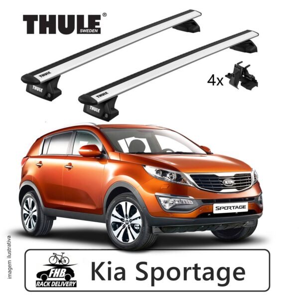 Thule Evo WingBar Evo Flush Rail 7106 Kia Sportage 2010-16