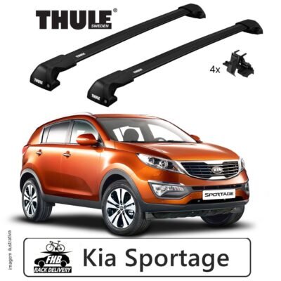 Rack Thule Edge Black Flush Rail 7206 Kia Sportage 2010-16