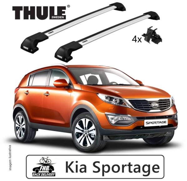 Rack Thule Edge Flush Rail 7206   Kia Sportage 2010-16