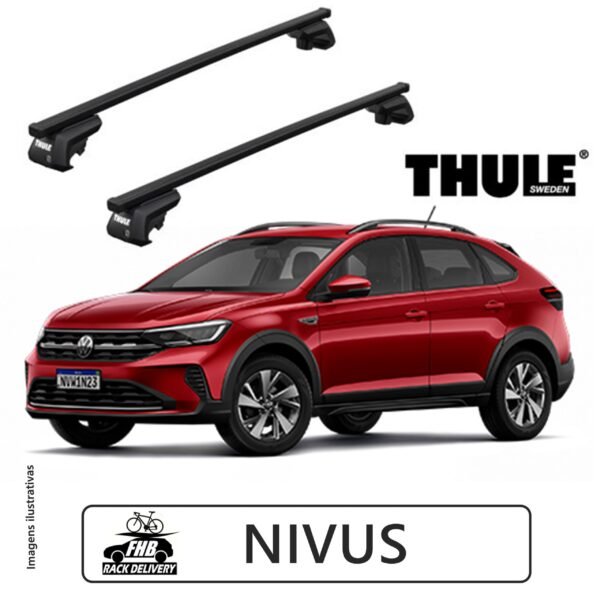Rack de Teto Thule Evo SquareBar para Nivus 2020