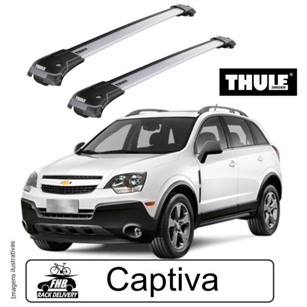 Rack Teto Thule Edge WingBar Chevrolet Captiva 2008-17