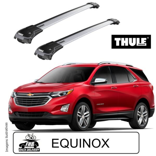 Rack Teto Thule Edge WingBar Para Chevrolet Equinox 2017-