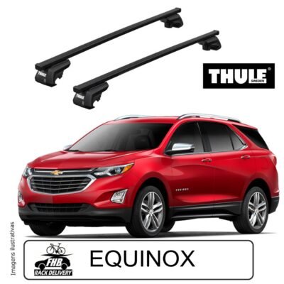 Rack Teto Thule Evo SquareBar Para Chevrolet Equinox 2017-