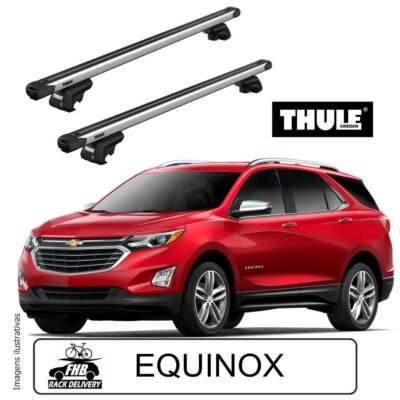 Rack Teto Thule Evo SlideBar Para Chevrolet Equinox 2017-