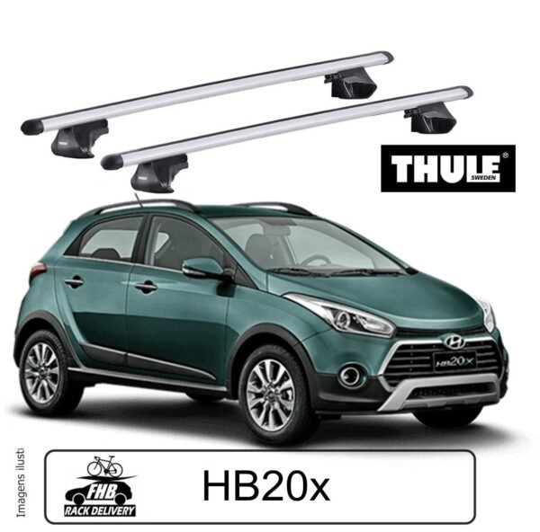Rack Teto Thule SmartRack Alumínio Para  Hyundai HB20x 2018