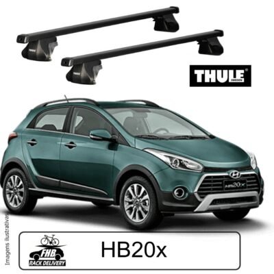 Rack Teto Thule SmartRack SquareBar para  Hyundai HB20x 2018