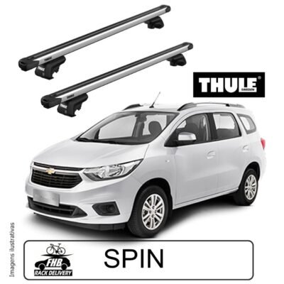 Rack Teto Thule Evo SlideBar Para Chevrolet Spin 2012-