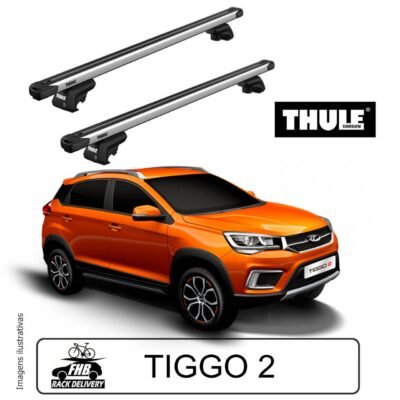 Rack Teto Thule Evo SlideBar Para Chery Tiggo 2