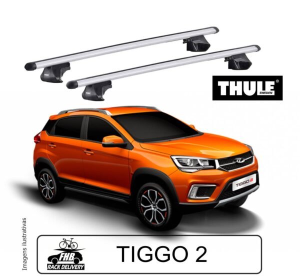 Rack Teto Thule SmartRack Alumínio Para Tiggo 2