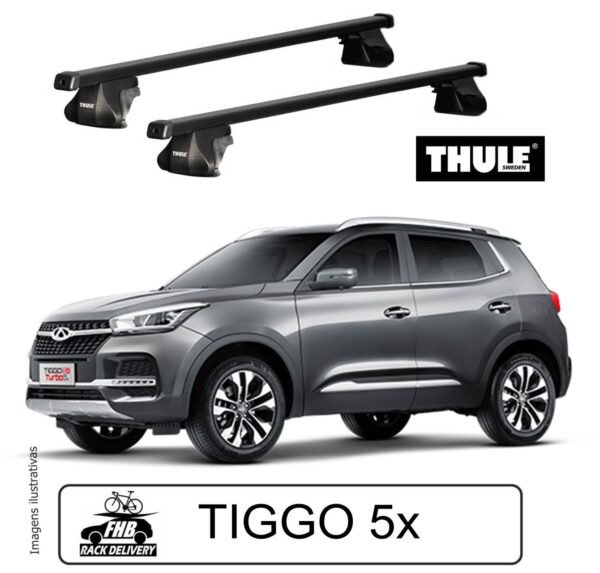 Rack Teto Thule SmartRack SquareBar para Chery Tiggo 5x 2019
