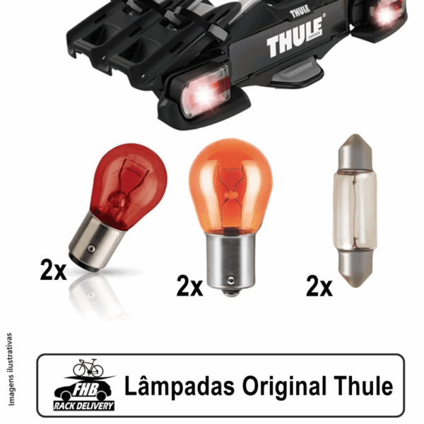 Kit Lâmpadas Original Thule - Para Suportes De Bicicletas