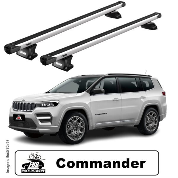 Rack Thule Evo SlideBar para Jeep Commander 2021 em diante