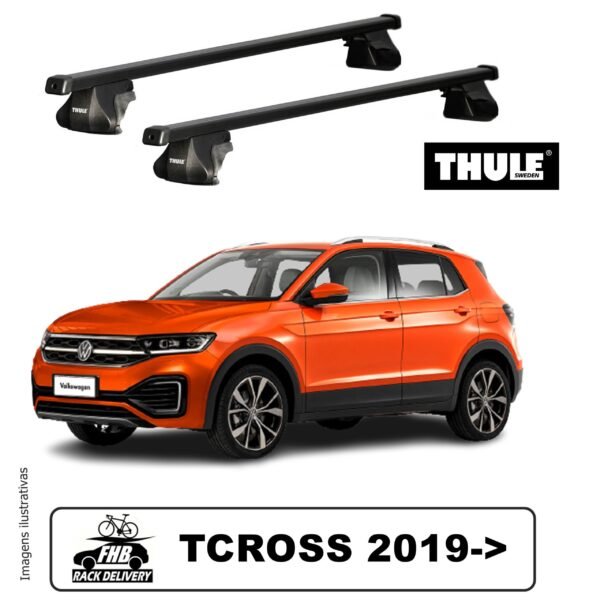 Rack de Teto Thule T-Cross 2019 em Diante - Smartrack Squarebar 784
