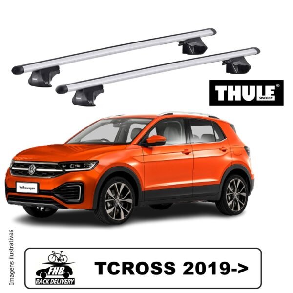 Rack de Teto Thule T-Cross 2019 em Diante - Smartrack Alumínio