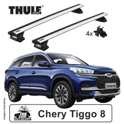 Rack Thule Evo WingBar Evo Flush Rail 7106 para Chery Tiggo 8 2020 -2023