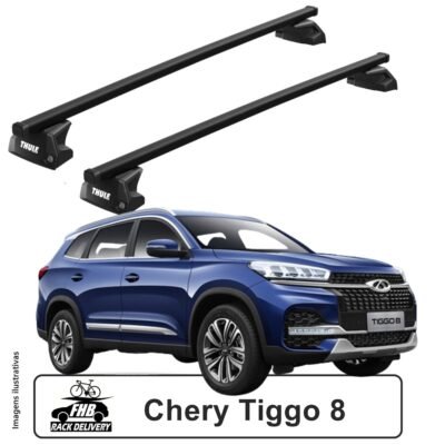 Rack Thule SquareBar Evo Flush Rail 7106 para Chery Tiggo 8 2020 -2023