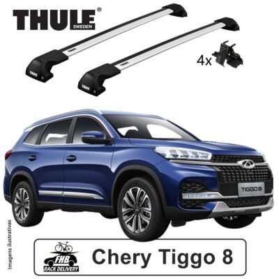 Rack Teto Thule Edge Flush Rail para Chery Tiggo 8 2020 -2023