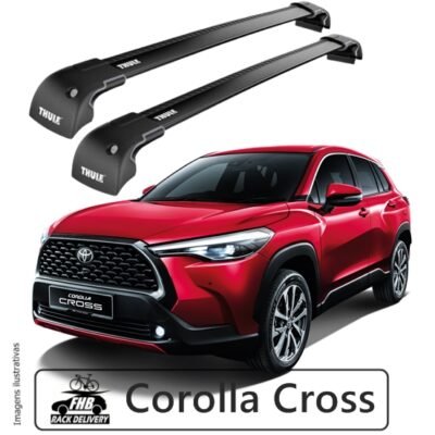 Rack Teto Thule Edge Black para Toyota Corolla Cross 2021-