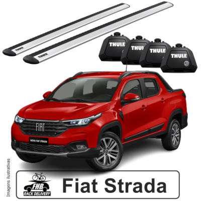 Rack Thule Evo WingBar para Fiat Strada Volcano/ Ranch 2023