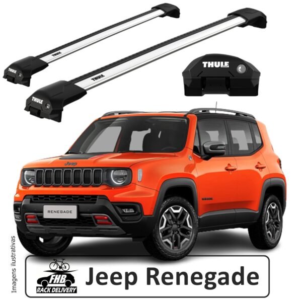 Rack Thule Edge Raised Rail 7204 para Jeep Renegade 2023