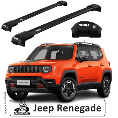 Rack Thule Black Edge Raised Rail 7204 para Jeep Renegade 2023
