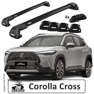 Rack Thule Fixpoint Edge Black para Toyota Corolla Cross 2021>