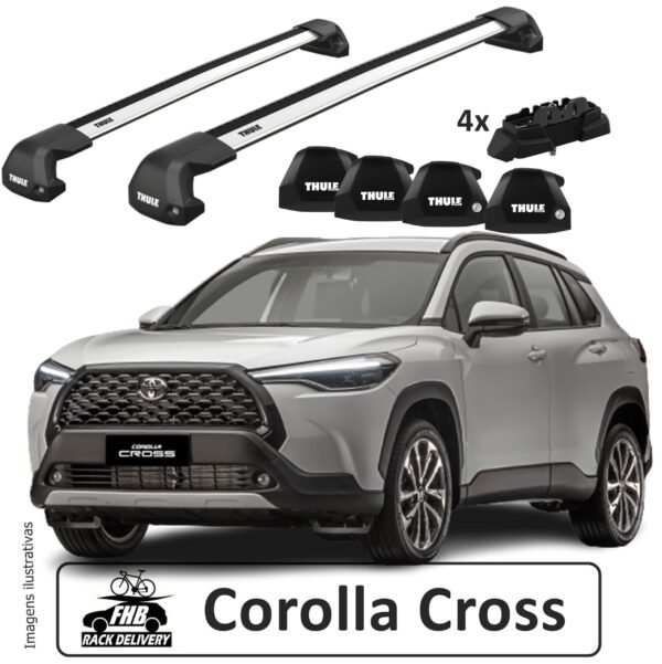 Rack Thule Fixpoint Edge para Toyota Corolla Cross 2021>