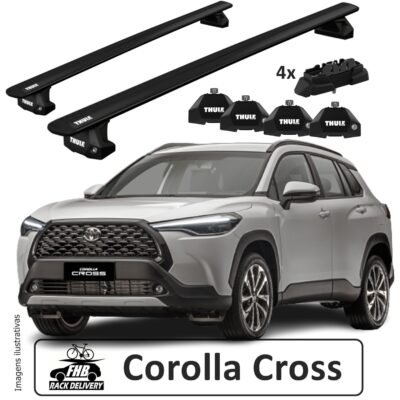 Rack Thule Wingbar Evo Black para Toyota Corolla Cross 2021>