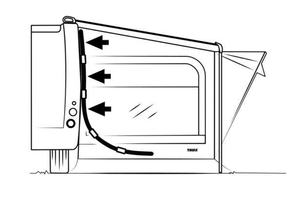 Tenda para Envolver Toldo Thule QuickFit 2,60m médio 307056 - Image 8