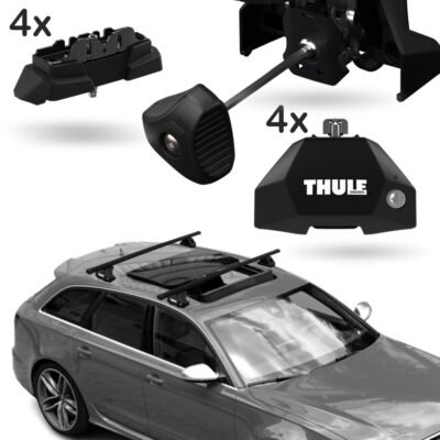Rack Thule Ponto Fixo SquareBar Evo para BMW i4 Hatch 2022>