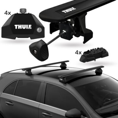 Rack Thule Ponto Fixo Wingbar Evo Black para BMW i4 Hatch 2022>