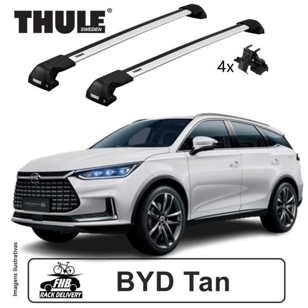 Rack Teto Thule Edge Flush Rail para BYD Tan 2022>