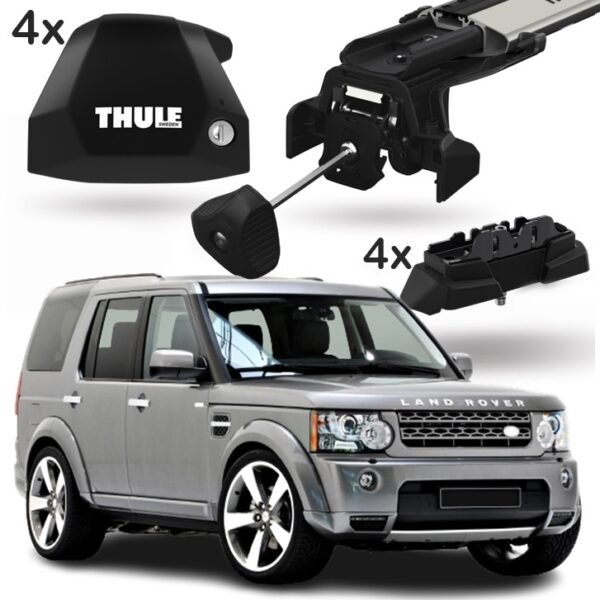 Rack Thule Ponto Fixo Fixpoint Edge Prata para Discovery 2009 - 2017