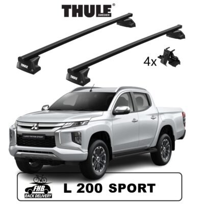 Thule SquareBar Evo Flush Rail 7106 Para Mitsubishi Triton Sport 2022