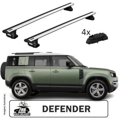 Rack Thule para Ponto fixo Wingbar Evo para Defender 90/110/130 2020-