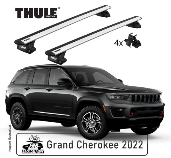 Rack Thule Evo WingBar Flush Rail 7106 para Jeep Grand Cherokee 2022