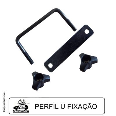 Kit Perfil U de Fixação - Peça Reposição Sportrack Jetbag
