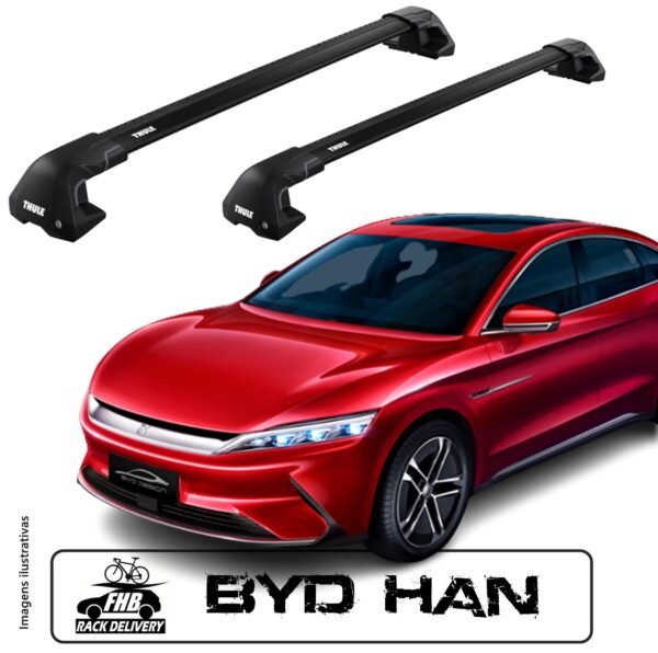 Rack Thule Edge Wingbar Edge 7205 Black para BYD Han Sedan 2022-