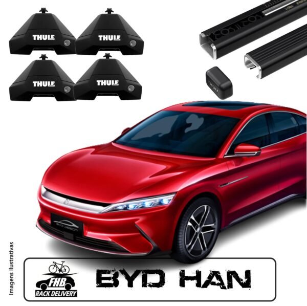 Rack Thule Squarebar para BYD Han Sedan 2022-