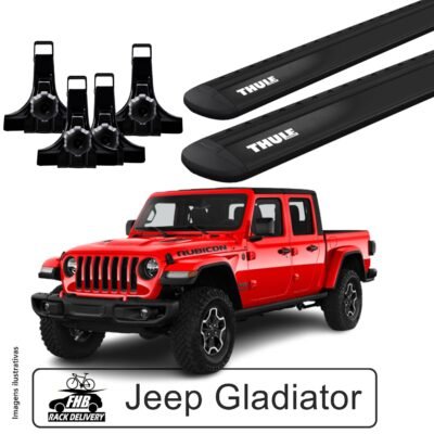 Rack Thule Evo WingBar Black para Jeep Gladiator 2023