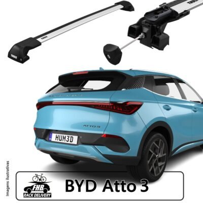 Rack Teto Thule Edge Flush Rail para BYD Atto 3 SUV 2022-