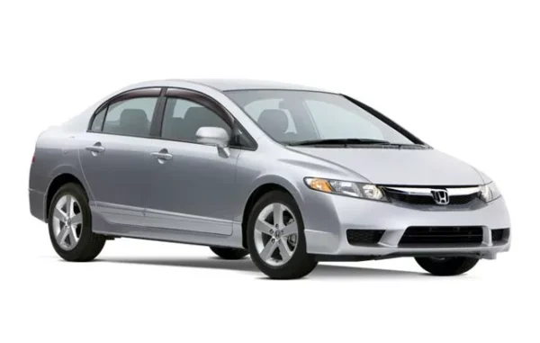 Calha de Chuva Defletor Fumê Honda Civic 4p 2007 A 2011 Tgpoli - Image 2