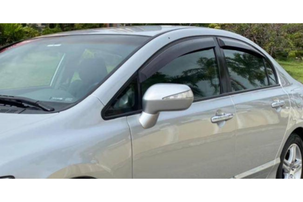 Calha de Chuva Defletor Fumê Honda Civic 4p 2007 A 2011 Tgpoli - Image 3