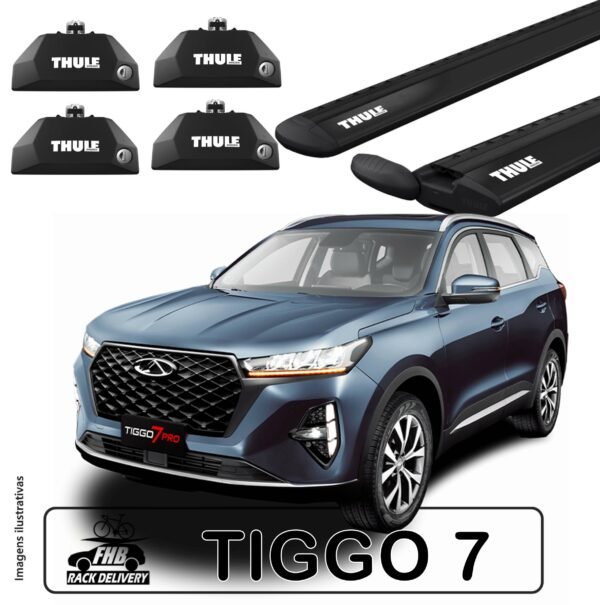 Rack Thule WingBar Evo Black para Chery Tiggo 7