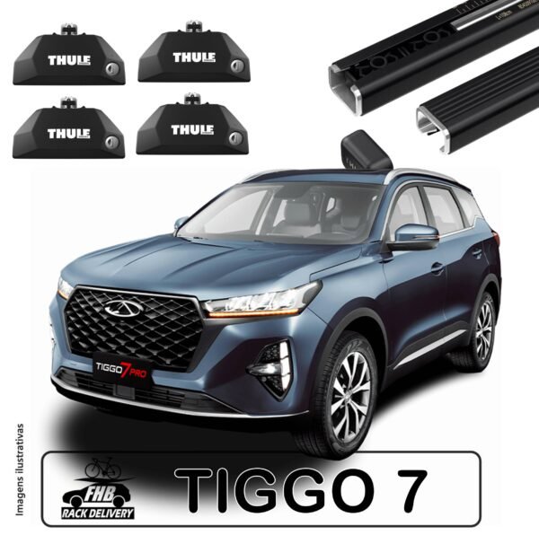 Rack Thule SquareBar Evo para Chery Tiggo 7